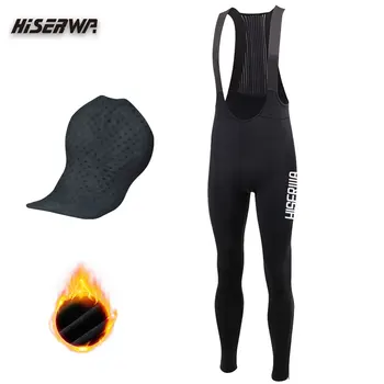 PNS 2023 winter cycling bibs pants winter thermal fleece cycling long pants mountain bike tights breathable warm Paded Bib