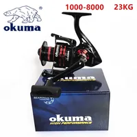 new OKUMA rotary fishing reel 2+1BB 9KG-23KG Max Drag is suitable for all water bodies 1000-8000
