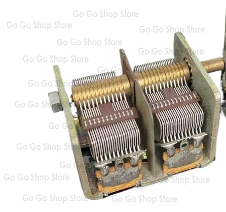 CB-2-365 2 * 20PF-365PF اليسار واليمين المزدوج متغير قابل للتعديل 711 أنبوب راديو مكثف