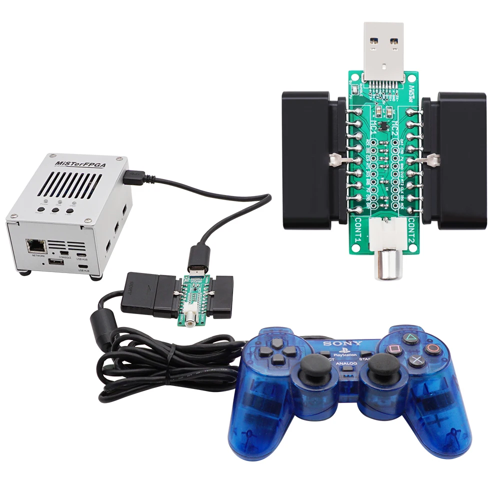 RetroScaler USB 3.0 SNAC Playstation PSX Bộ Điều Khiển Chuyển Đổi Nguồn Cho DE10-Nano MiSTerFPGA Thương IO Ban