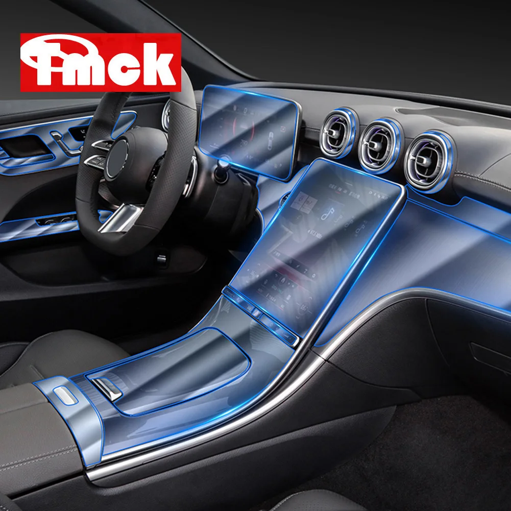 

For Mercedes Benz C Class W206 C200 C220 C260 C300 2022+ Car Center Console Gear Central Navigation Screen TPU Protective Film