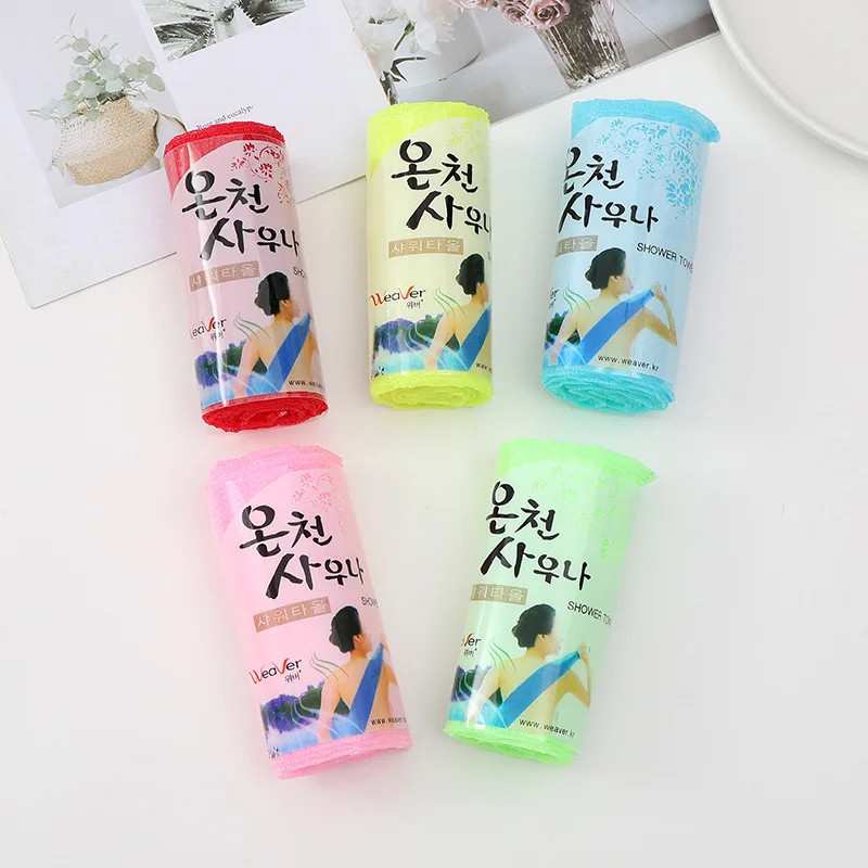 

5 шт. корейских горячих весенних банных полотенец корейские полосы банные полотенце для пены барабанные Пузырьковые банные полотенца женские Банные полотенца