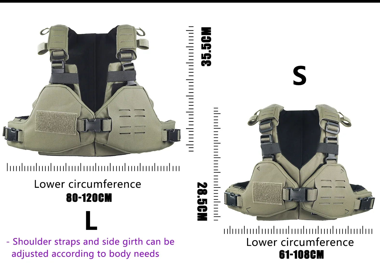 DMGear Chaleco táctico MOLLE protección completa - imagen 5
