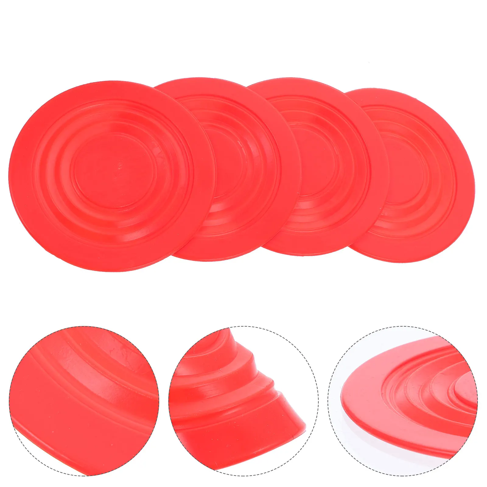 

4Pcs Silicone Round Drink Waterproof Non Mats For Home Kitchen Living Room