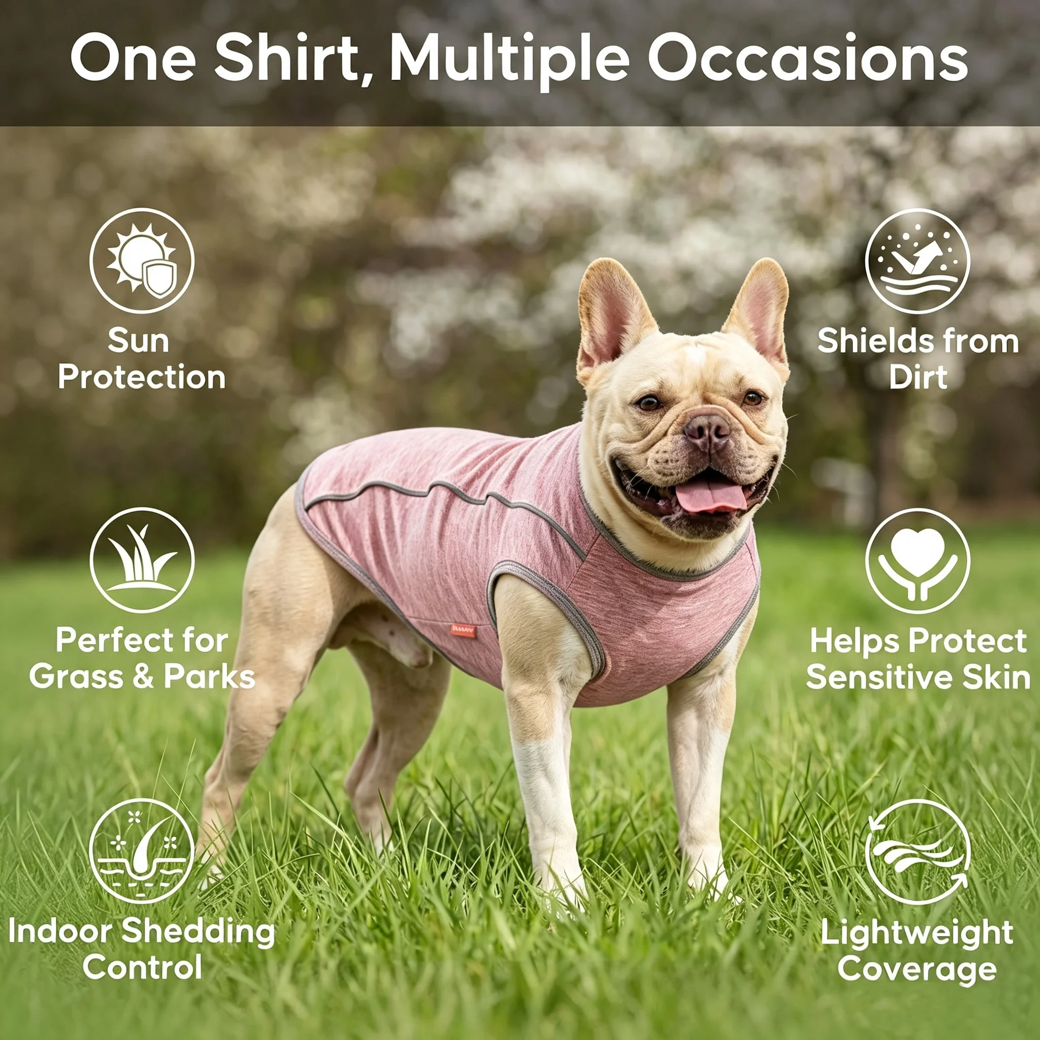 Soft Stretchy Dog T Shirt Breathable Quick Dry Sun Protection Puppy Tank Top Reflective Vest Summer Clothes for Small Medium Dog