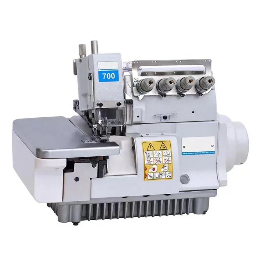 CP-700 Factory Wholesale Four-thread Direct Drive Industrial Overlock Sewing Machine with Walking Foot Single Needle Iron Motor