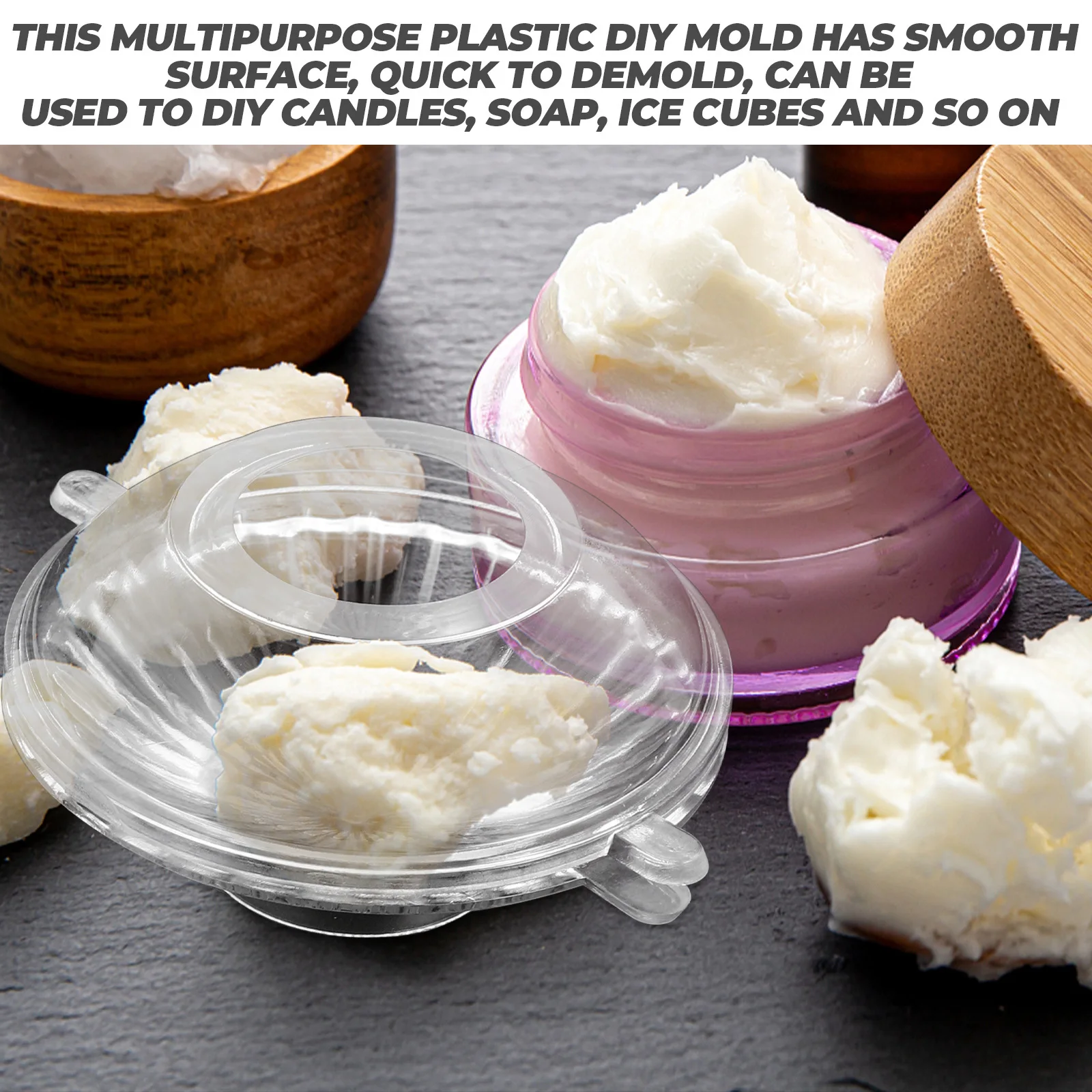 

2pcs Floating DIY Molds 5x2 8cm 7x3 6cm Reusable Plastic Mold for Making Soap Ice Cubes Handcraft Gifts