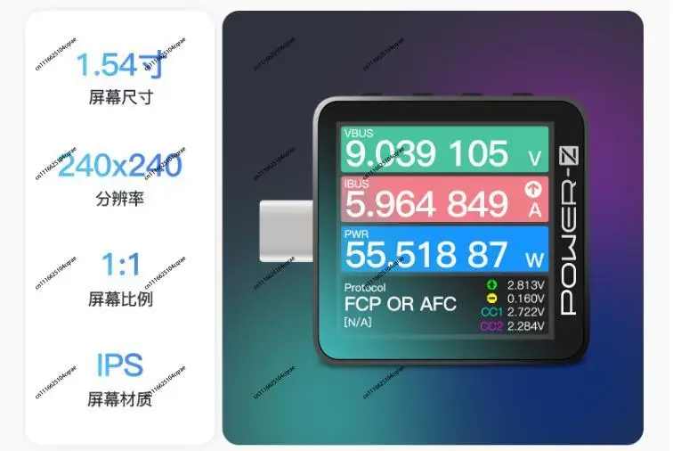 ChargerLAB POWER-Z USB PD3.1 protocol 48V range dual Type-C tester KM003C