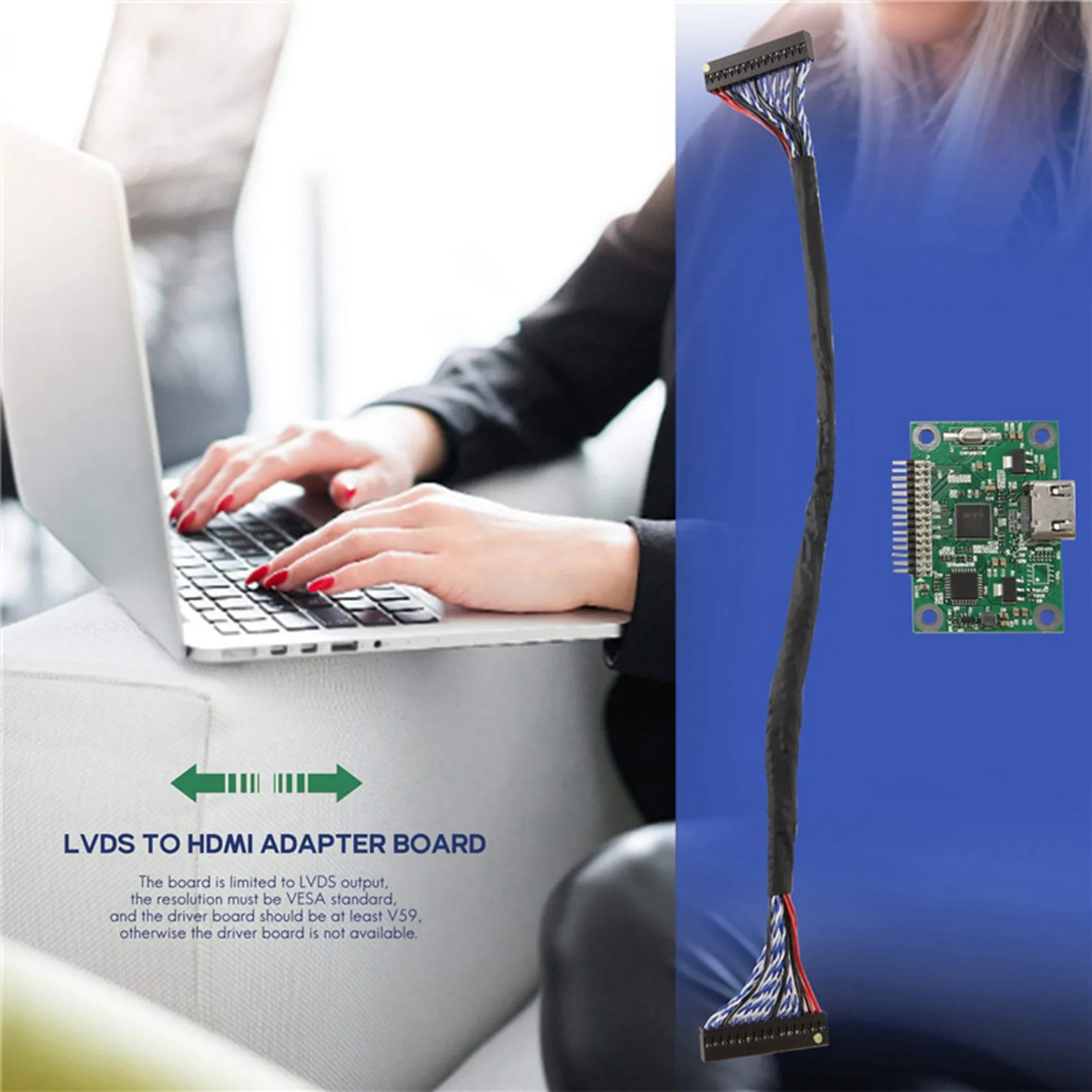 A07I LVDS to Board to LVDS Supports Multiple Resolutions 720PLVDS Conversion Board 1920X1080