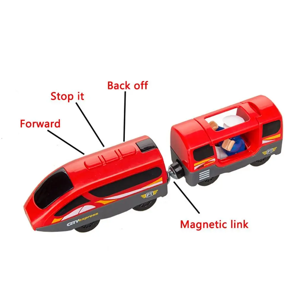 New Children's  New Design Compatible With Brio  Train Battery Operated Wooden Train Track