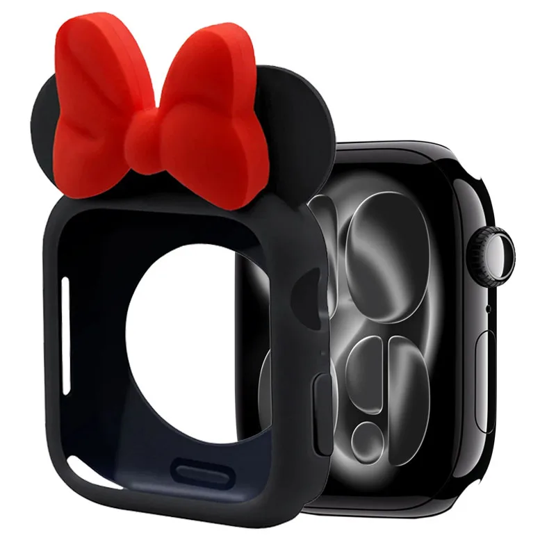 Custodia in silicone per Apple Watch 11 10 46mm 42mm 9 8 7 45mm 41mm Cartoon Custodia protettiva Accessori iWatch 6 SE3 44mm 40mm Cover