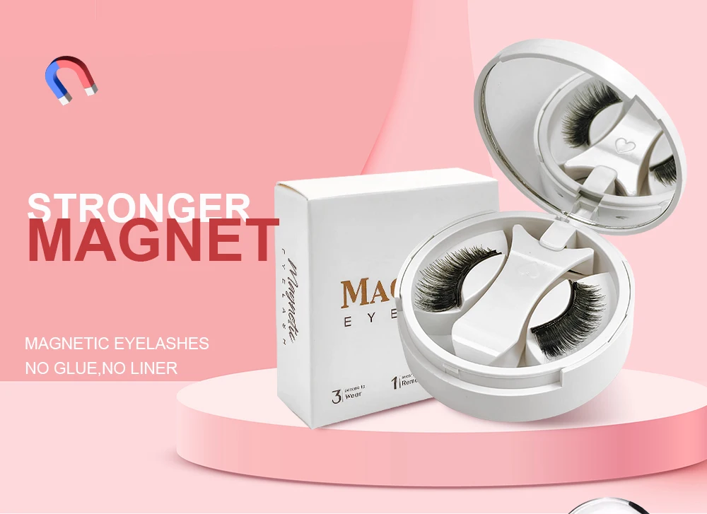 Yiernuo Magnetische Falsche Wimpern Integrierte Box Neues Klebefreies Falsche-Wimpern-Set – Detail 1