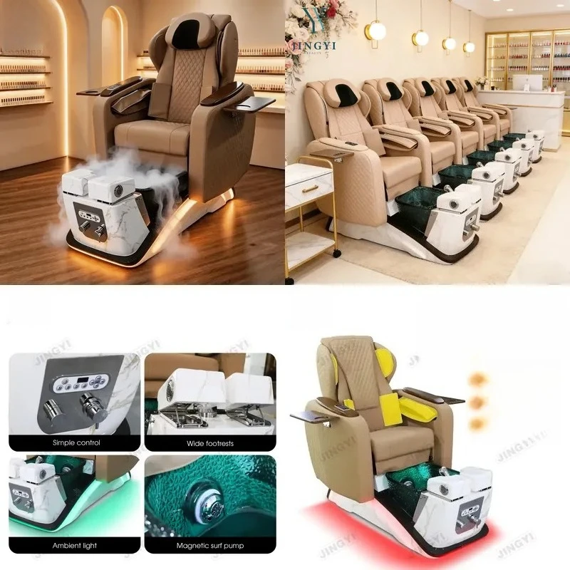 Design Swirl Foot Therapy Spa Foot Therapy Chair Deluxe High Back Massage Nail Salon Foot Therapy Chair