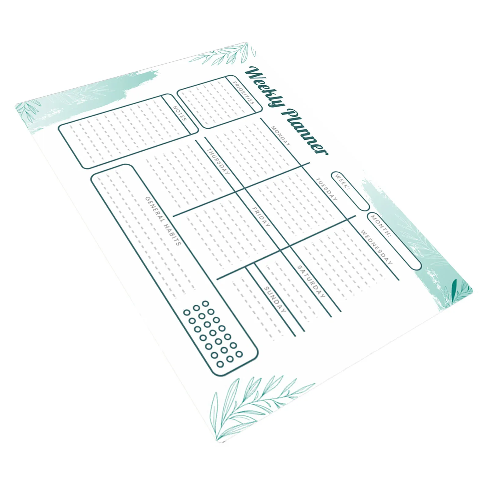 White Board Schedule Adhesive Whiteboard Calendar Dry Erase Wall Decal PVC Sticker Weekly Planner