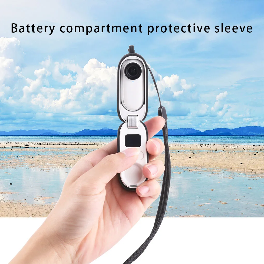 Sportcamera Batterij Beschermer Case Verwijderbare Anti-Kras Guard Zwart