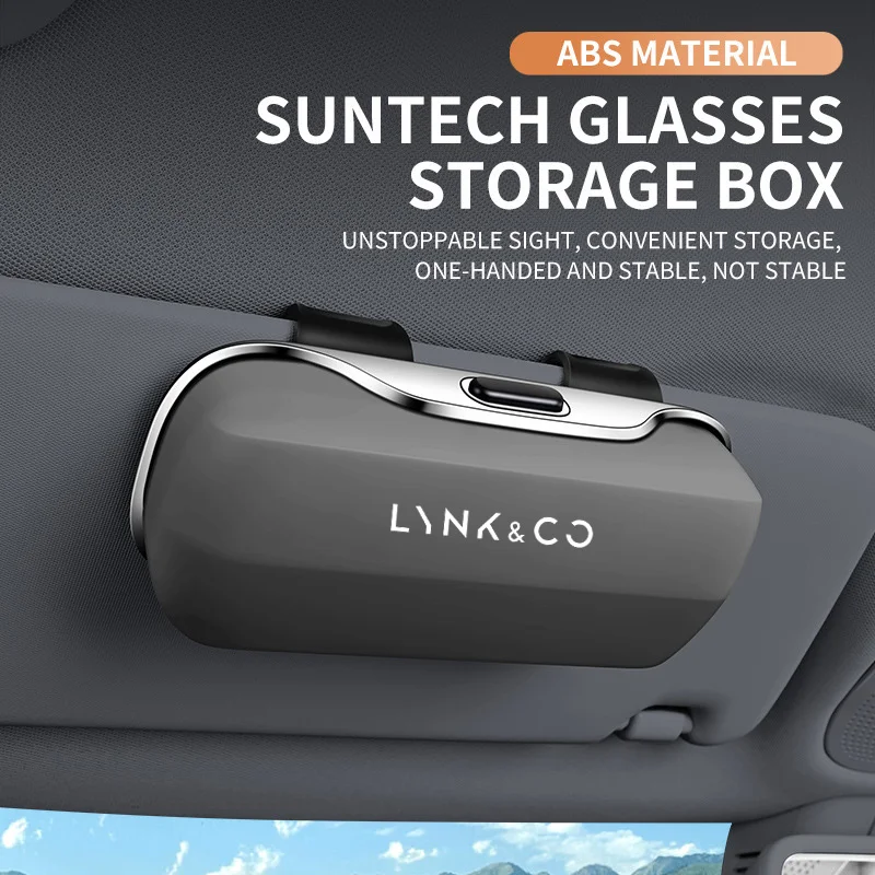 LYNK & CO 900 09 01 18 03 05 04 06 07 Z10 Z20 PHEV MHEV اكسسوارات السيارات قناع النظارات الشمسية نظارات السيارة حافظة نظارات حامل كليب صندوق #1