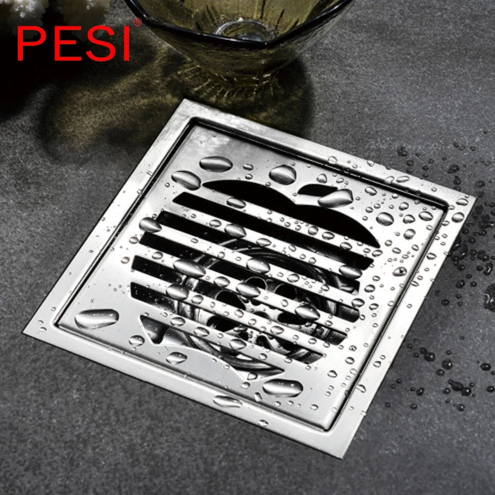 304 Stainless Steel Invisible Bathroom Floor Drain Waste Grate 15/11cm Linear Anti-odor Long Bathroom Shower Floor Drain.