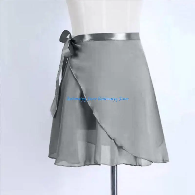 573B Womens Ballet Dance Skirt with Tie Waist Dance Skirts for Dancewear
