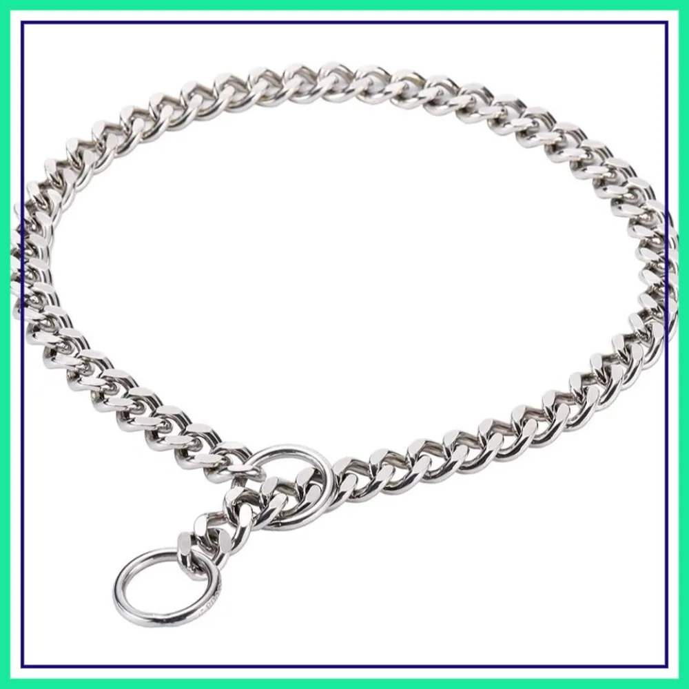 

Dog Training Choke Collar, SUS304 Stainless Steel, 20in Length, 3.0mm Thick
