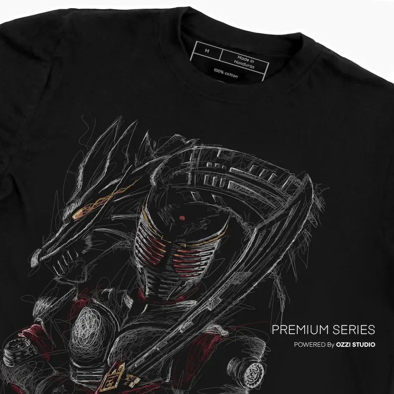 Kamen Rider Ryuki Japanese Anime Men's Short Sleeve Tshirt Graphic Tees