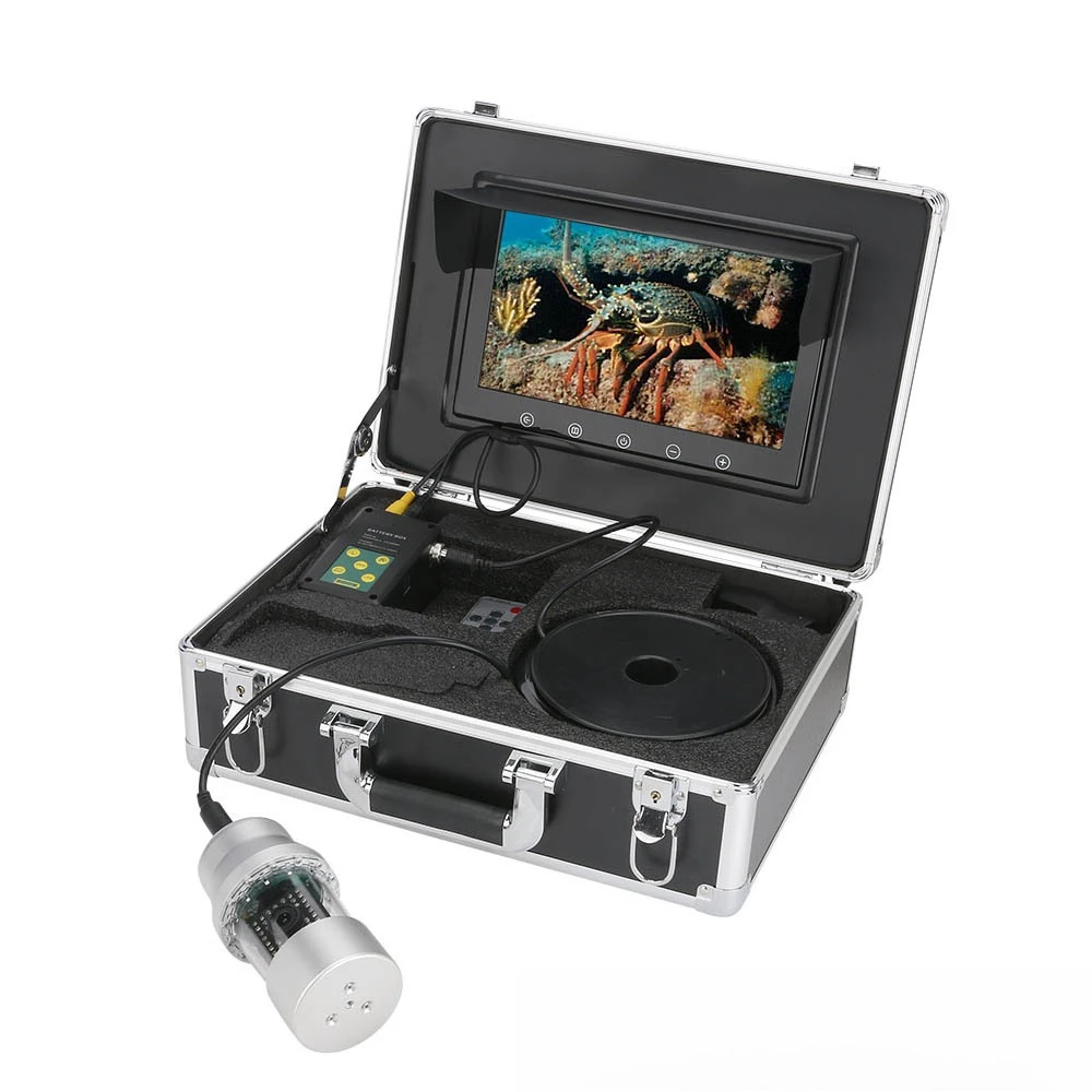 9 inch gimbal 360 degree rotation underwater camera fishing fish finder underground TV 50 100 200 meters