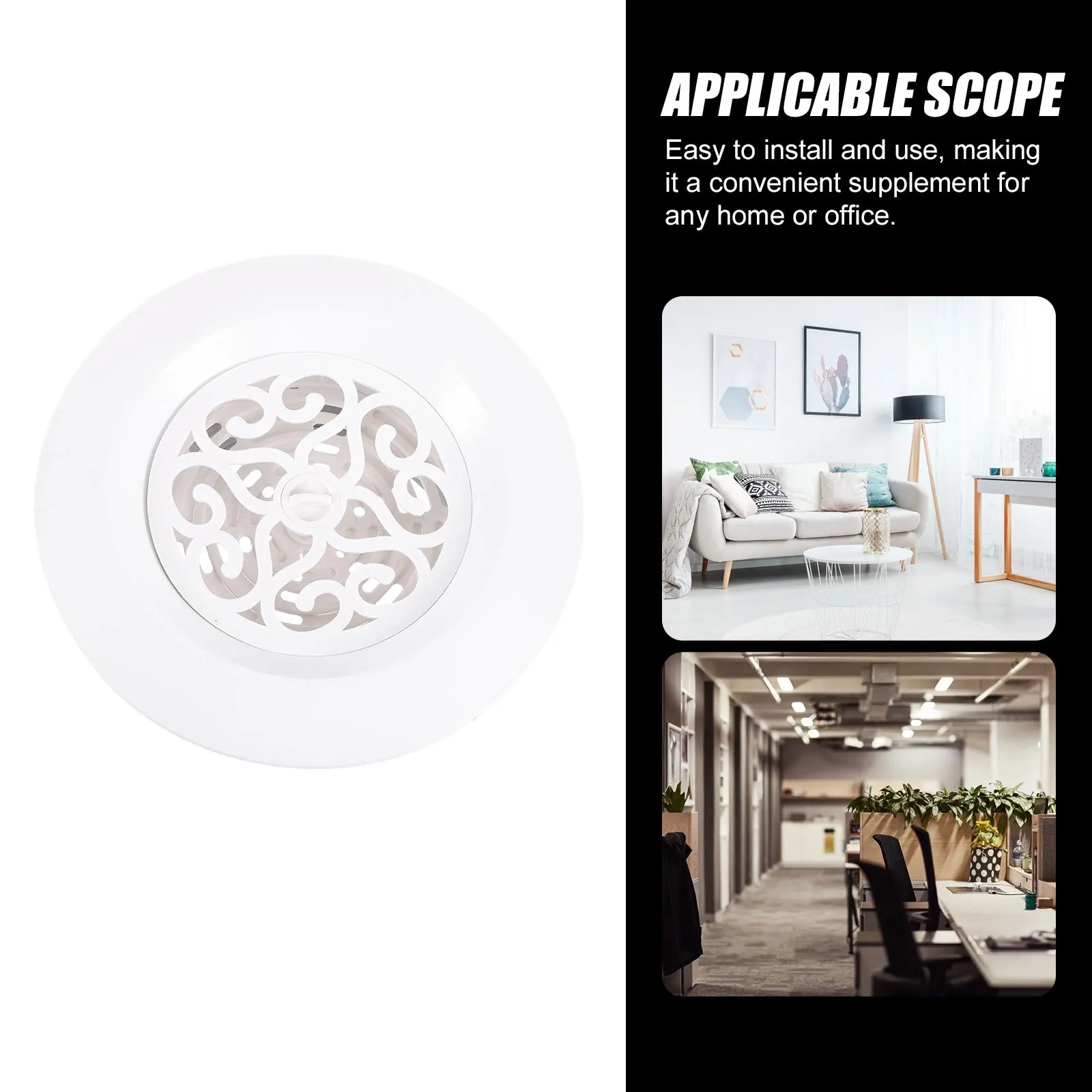 غطاء فتحة التهوية 100 مللي متر قابل للتعديل تدفق الهواء فتحة عادم مستديرة Soffit منفذ دوران الهواء النقي فتحات Soffit