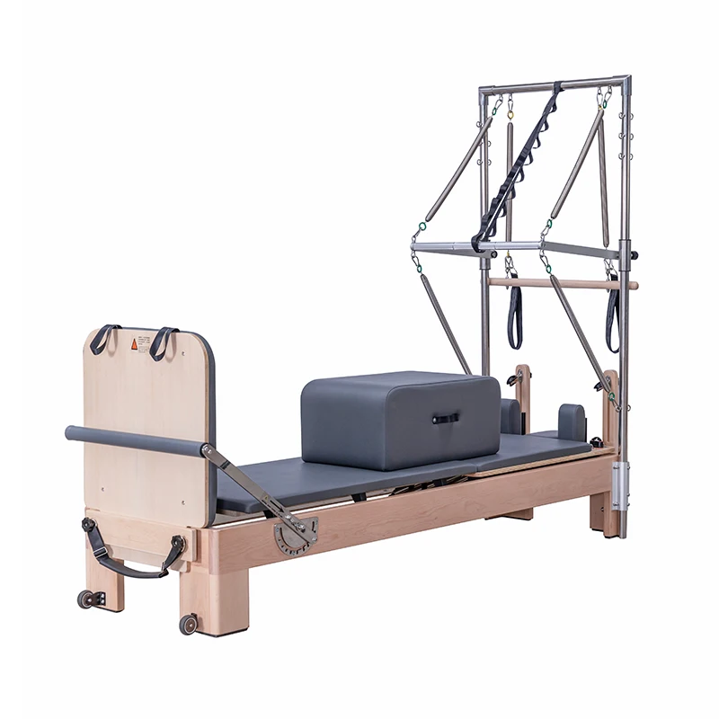 Оборудование Smart Library Профессиональный классический реформатор из бука Полубашня для фитнеса Core Тренировочная кровать для пилатеса и йоги S Оборудование Smart Library Профессиональный классический реформатор из бука Полубашня для фитнеса Core Тренировочная кровать для пилатеса и йоги S