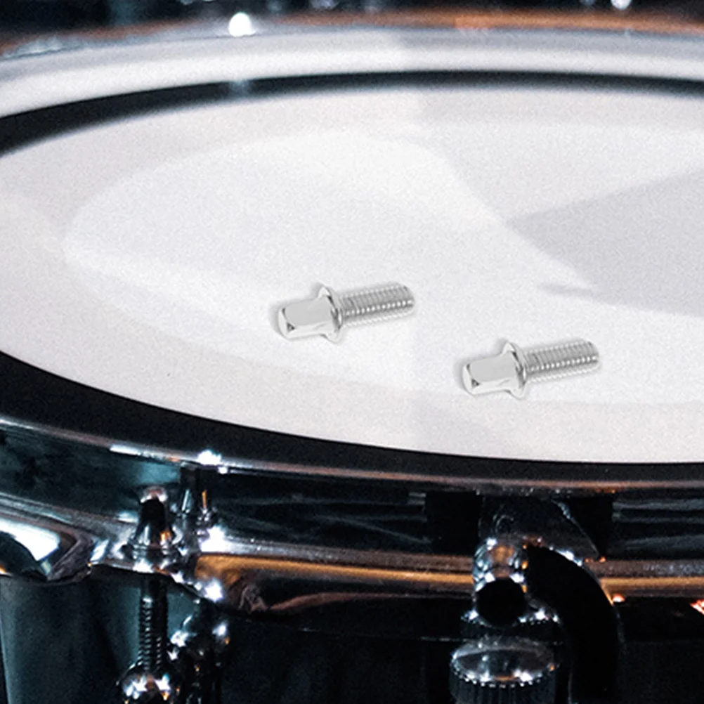 

10 Pcs Screw Accessories Drum Fittings Silver Plated Iron Electronic Nut Screws