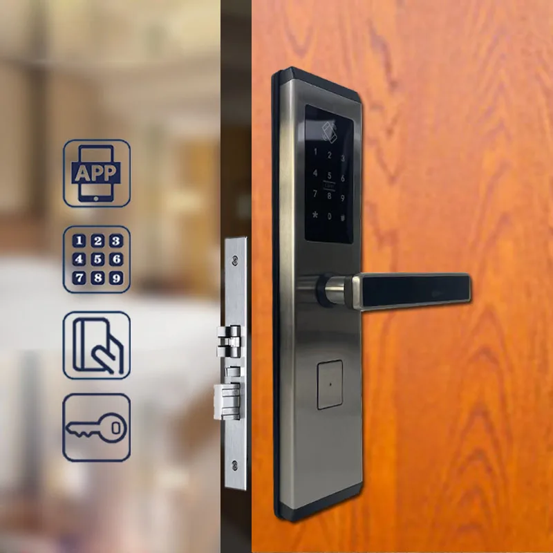 TTlock TThotel App Security Electronic Password Smart Door Lock Digital Code Keypad Hotel Apartment Residential Airbnb