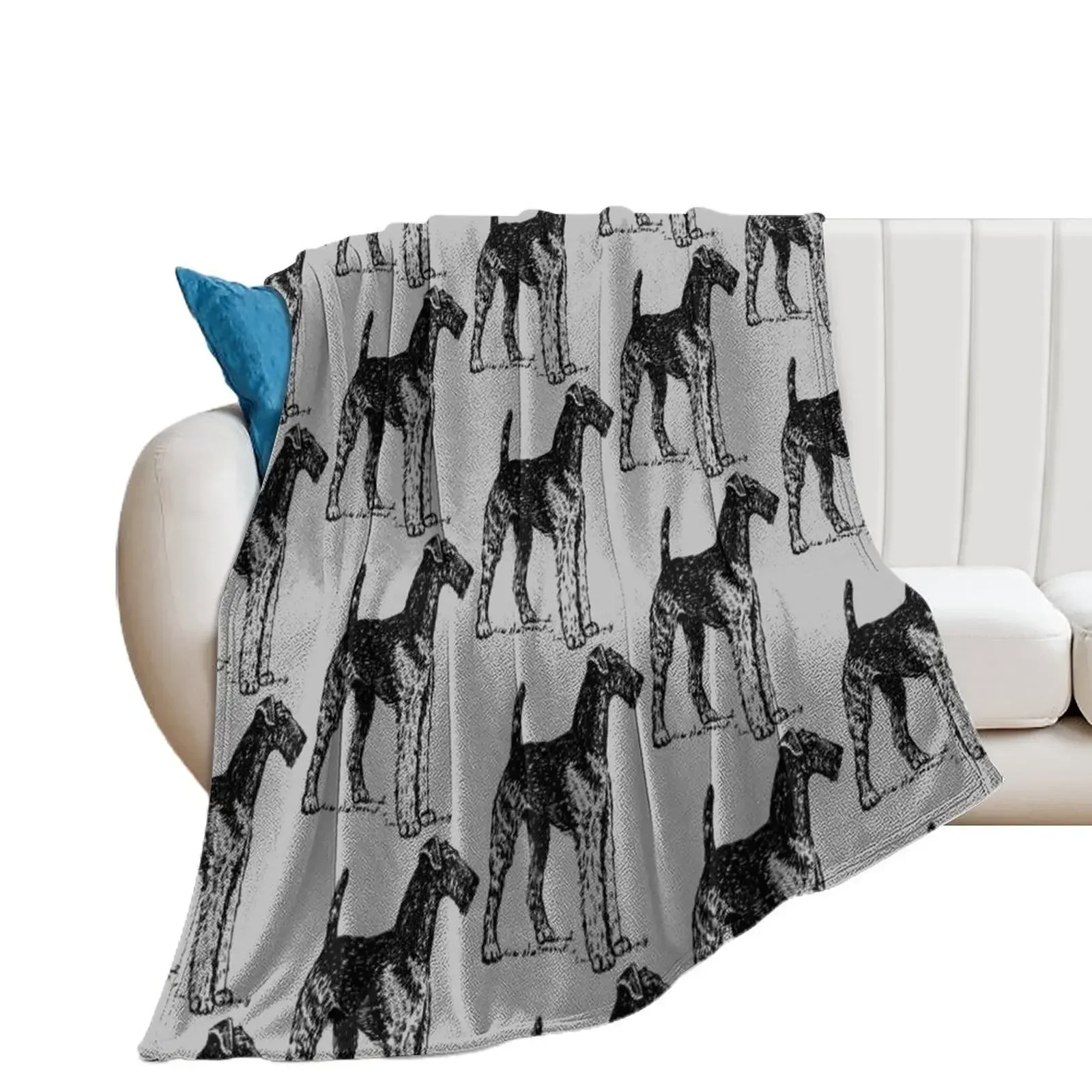 

Airedale Terrier Throw Blanket for winter Kid'S Blankets