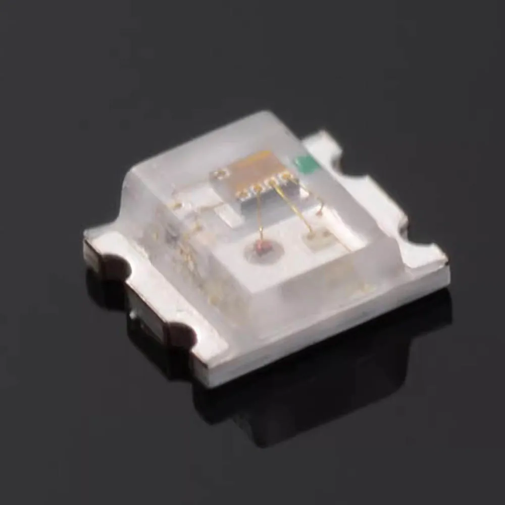 Rgb ledランプ,100個,0807個,スローおよびクイック点滅,0805個の発光ダイオード,diyカラー