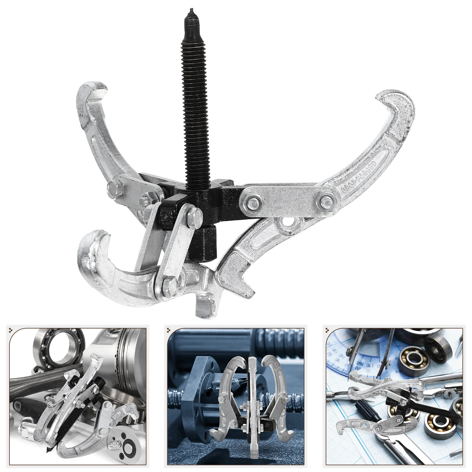 

1pc Premium Steel Three-jaw Puller Steel Gear Puller Steel Bearing Puller Steel Pulling Tool Gear Pulling Tool