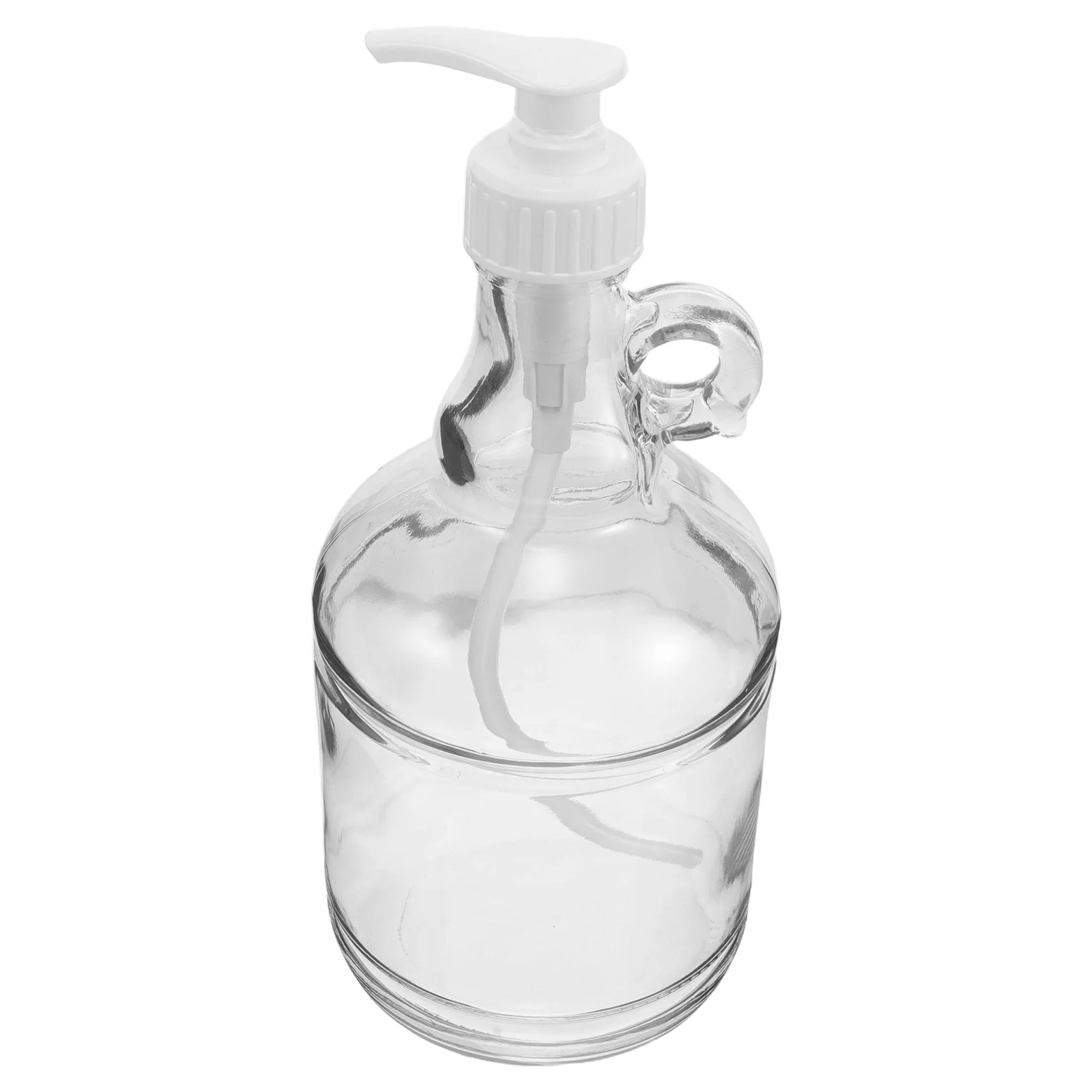 

Elegant Glass Shower Soap Dispenser Bottle for Shampoo Conditioner Body Wash Refillable Liquid Dispensing with Smooth Press Pump