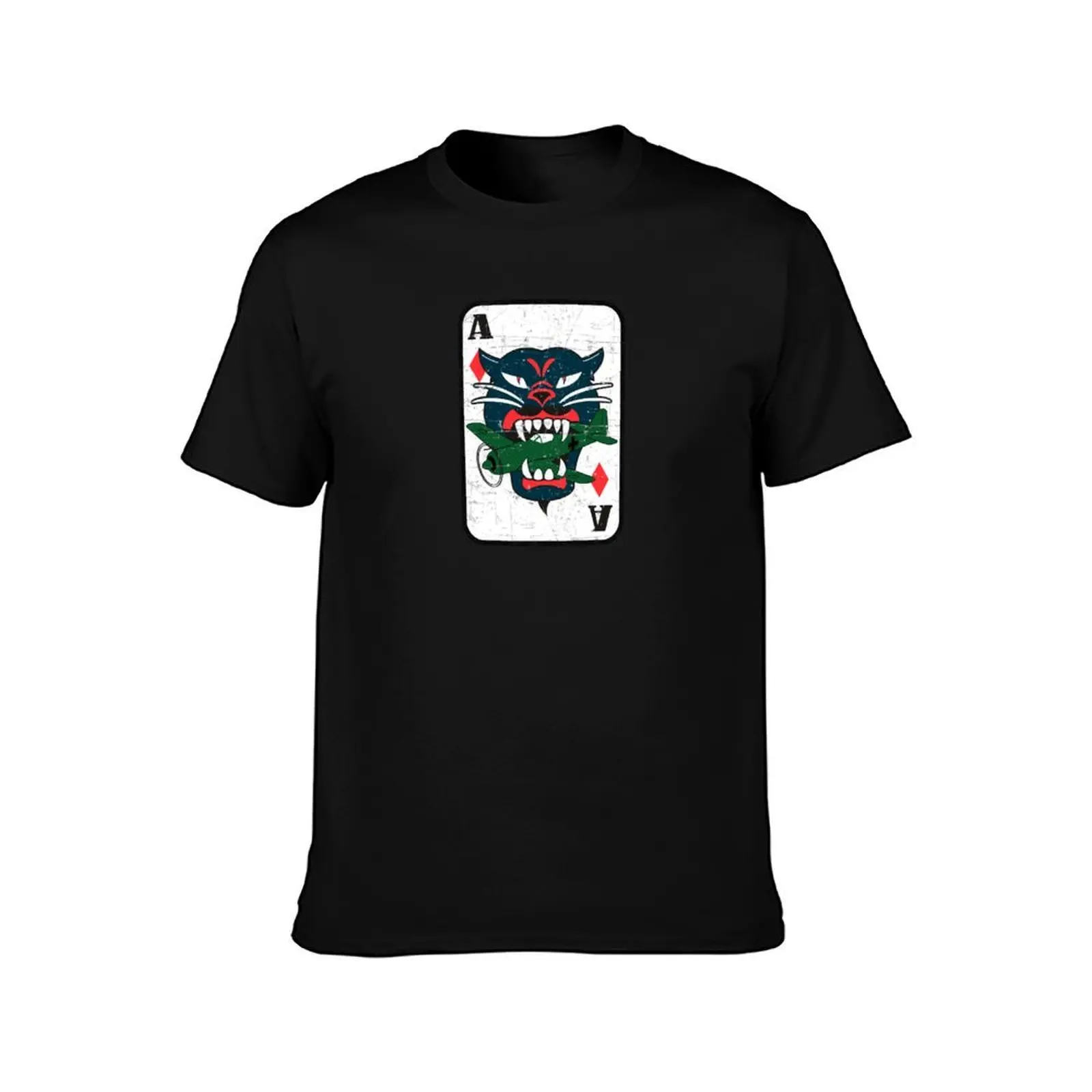 P-47D Thunderbolt - Lt Cecil O. Dean - Nose Art - 317th FS/325th FG Grunge Style T-Shirt Summer Casual Cotton Tee 100% Cotton