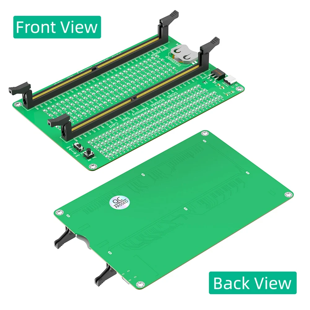 ABRI-DDR5 RDIMM/UDIMM Memory Tester , Desktop Computer DDR5 Memory Test Card With LED Indicators For Desktop Computer