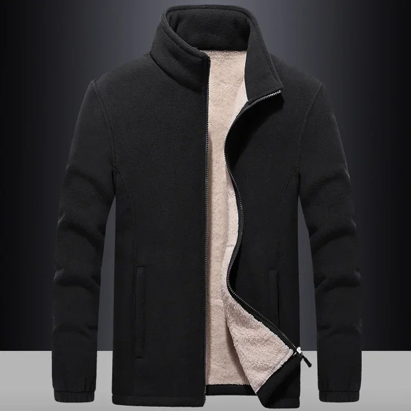 Plus Size 7XL 8XL 9XL Winter Fleece Hiking  Jacket Men outwear Sportswear Wool Liner Hoody Warm Hoodies Thermal Coat Sweatshirts