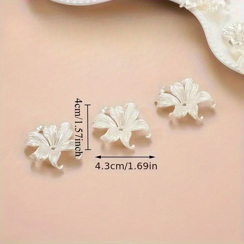 خرز بلاستيكي على شكل زهرة القزحية لصنع المجوهرات بنفسك - مثالي للقلائد المصنوعة يدويًا والأقراط وسلاسل المفاتيح ومستلزمات صناعة المجوهرات