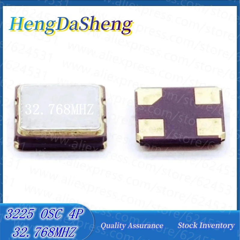 5Pcs/Lot Low Frequency Original Active Crystal Oscillator OSC 3225 3.2*2.5 4P 32.768MHZ 32.768M SMD-4