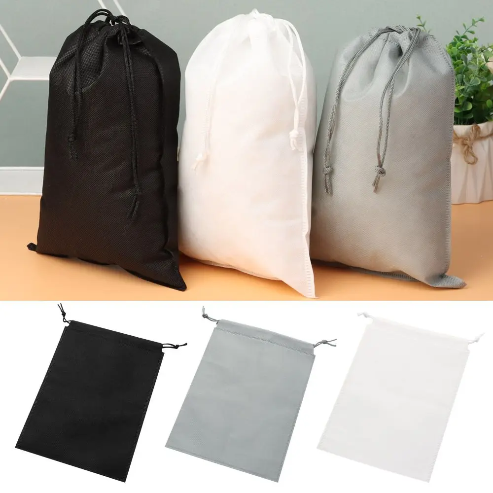 Drawstring Pocket Clothing Organizer Dust-proof Shoes Storage Non-woven Drawstring Bags Storage Bag