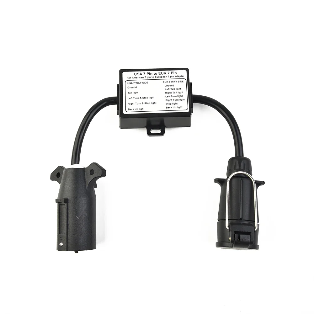 

Trailer Light Converter Brake Light Circuit Connector 7-Way Blade Socket To EU Car Accessories Brand New And High Quality