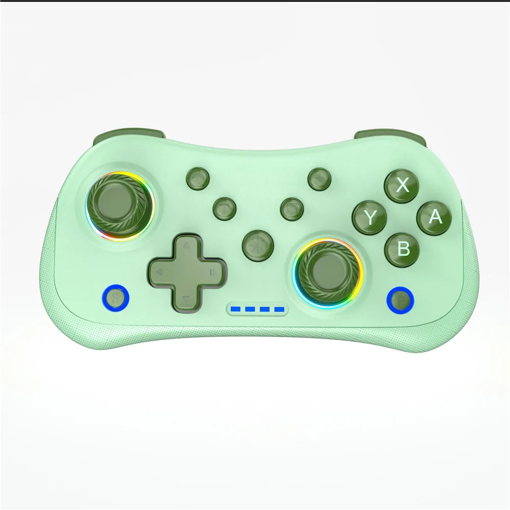 STK-7051 Bluetooth5.0 hall wireless mini game controller for Switch Android IOS PC win dual vibration RGB illumination