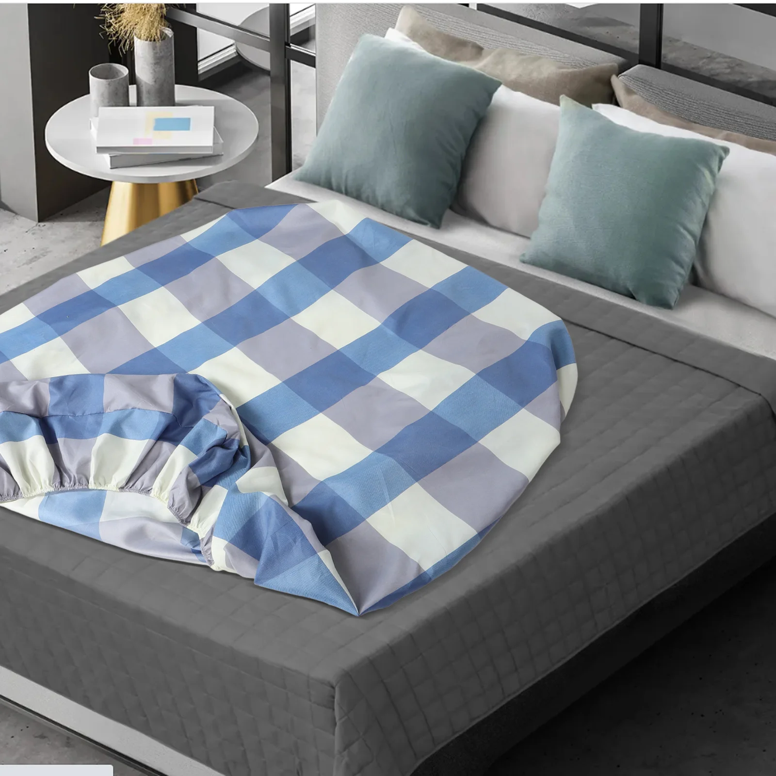 واقي مرتبة من البوليستر، ملاءة سرير مزدوجة، ناعمة ومريحة، قبضة مرنة للاستخدام المنزلي في الفندق، ملاءات جاهزة