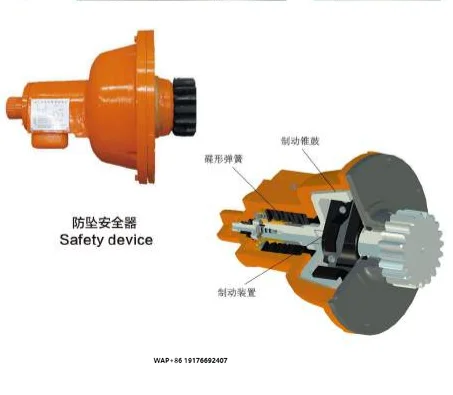 

Construction Hoist Spare Parts, Anti-fall Safety Device with Compact Structure