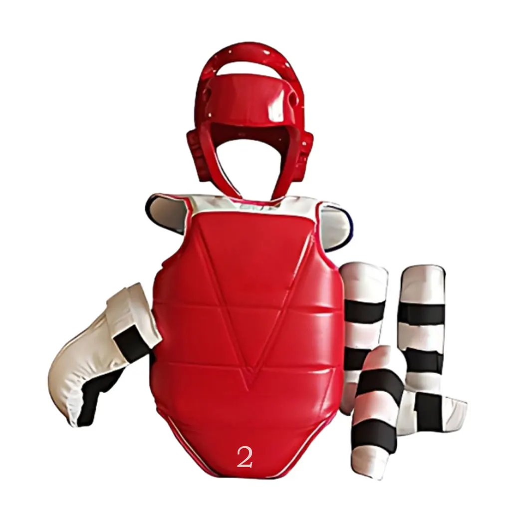 5 Pcs Taekwondo Protective Gear Helmet Brace Children Adult Training Glove Head Protector for Exercise Practice
