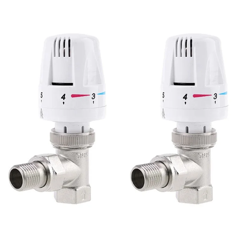 ABFY-2X Thermostatic Radiator Valve Floor Heating Temperature Control Thermostat Valve DN15