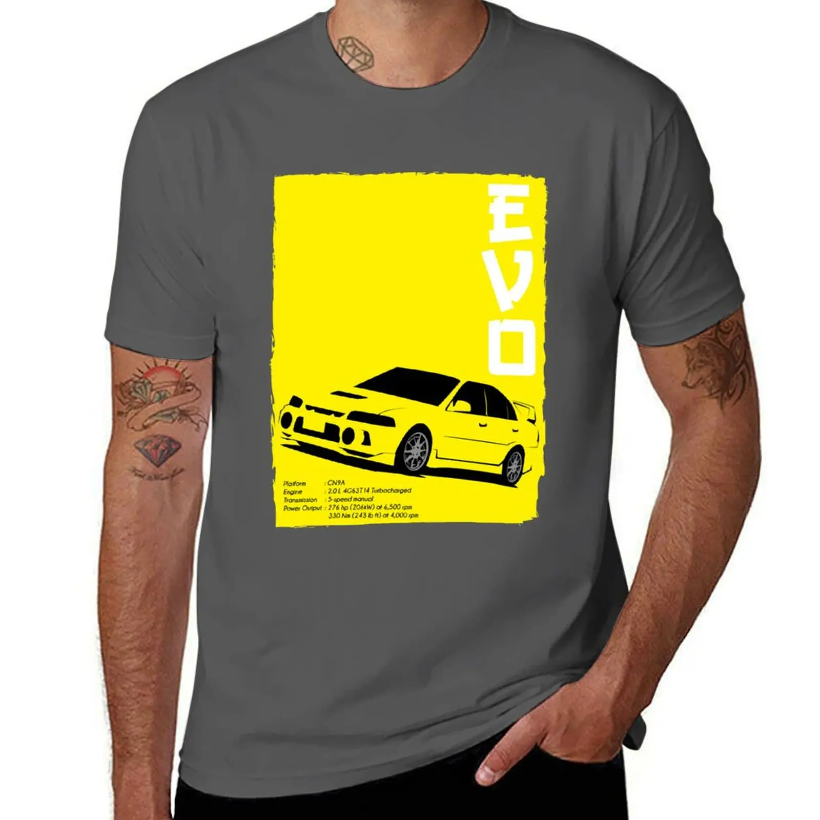 

Lancer Iv Evolution Retro T-Shirt Minimalist Graphic Tee Shirt