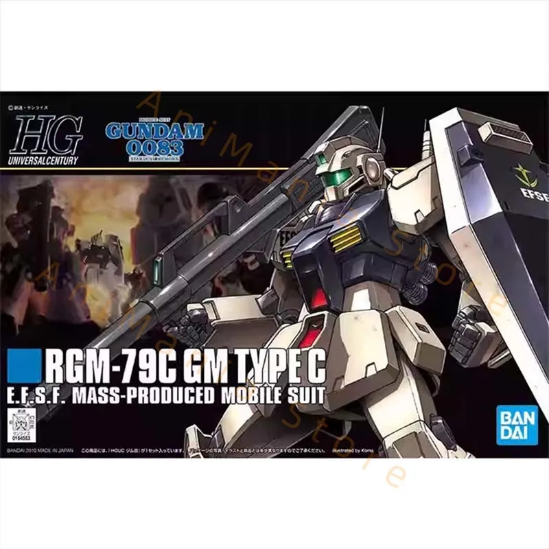بانداي جاندام أطقم منمذجة HGUC GM C قناص 2 GM قيادة المهاجم عمل الشكل Gunpla بناء عدة شخصيات كرتونية لعب للأولاد هدية