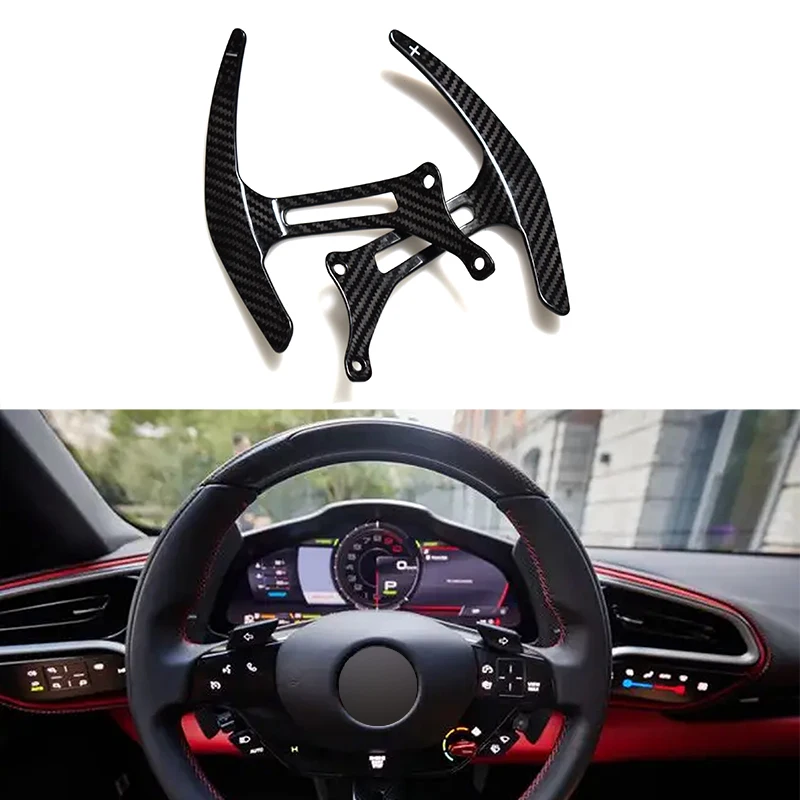 SK CUSTOM Replacement Style Steering Wheel Shifter Paddle For Ferrari 458 360 Italia Spider Shift Paddles