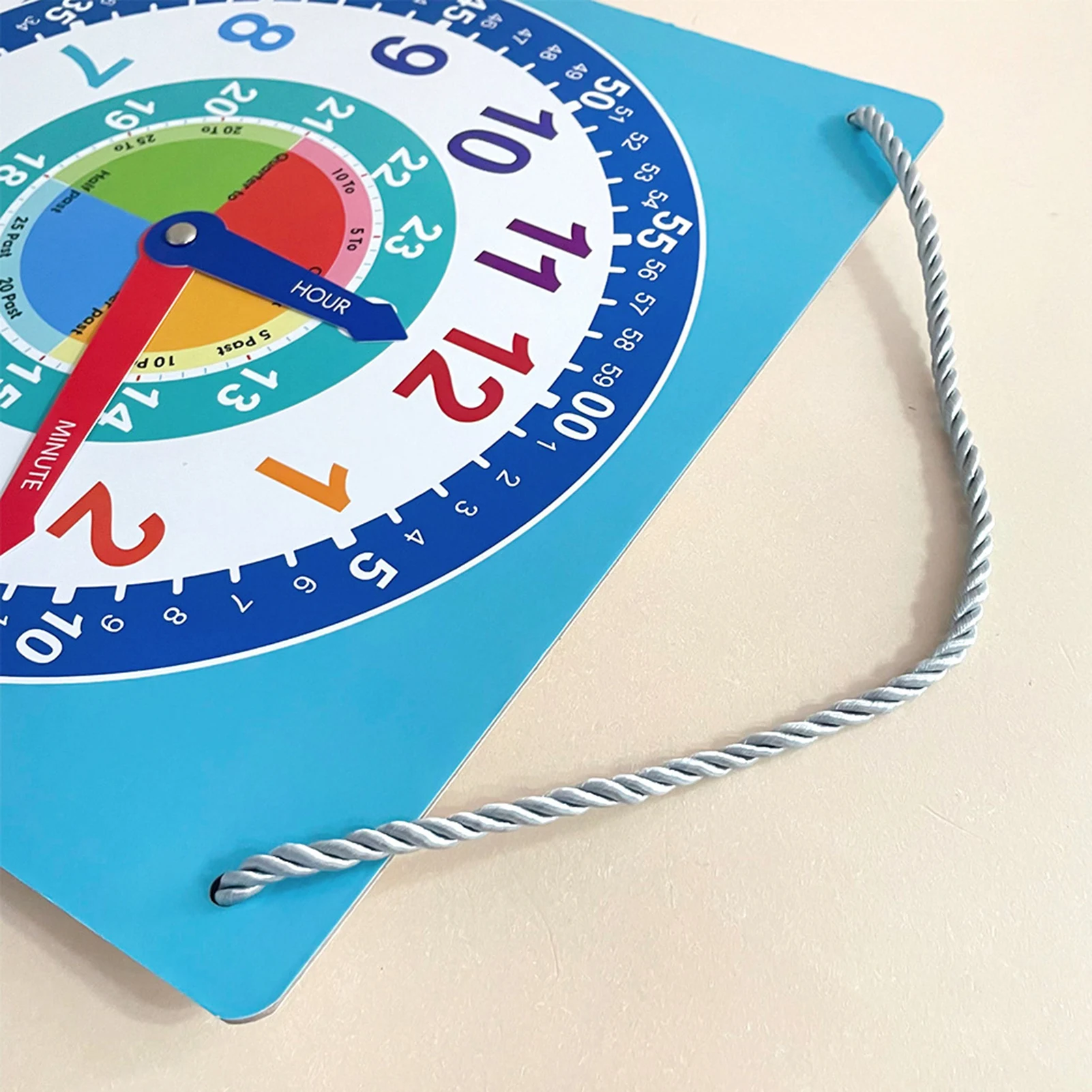Children's Clock Model Primary School Children's Clock Teaching Aids Teaching Time Cognitive Learning Tools Clear Labels