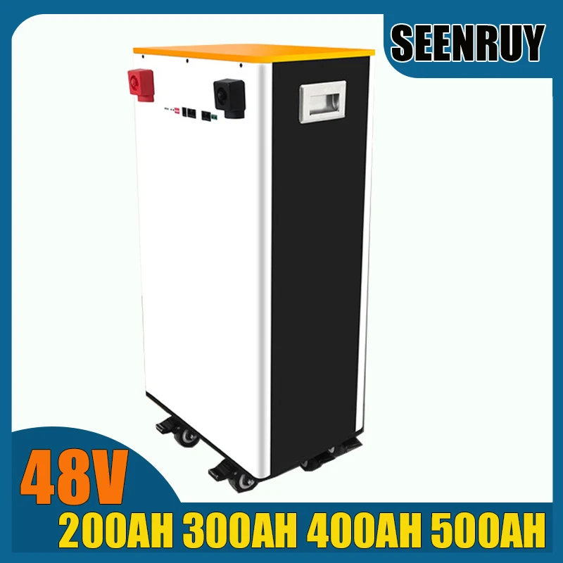 SEENRUY 48V 200AH 300AH 400AH 500AH with BMS 200A for Home Energy Storage System